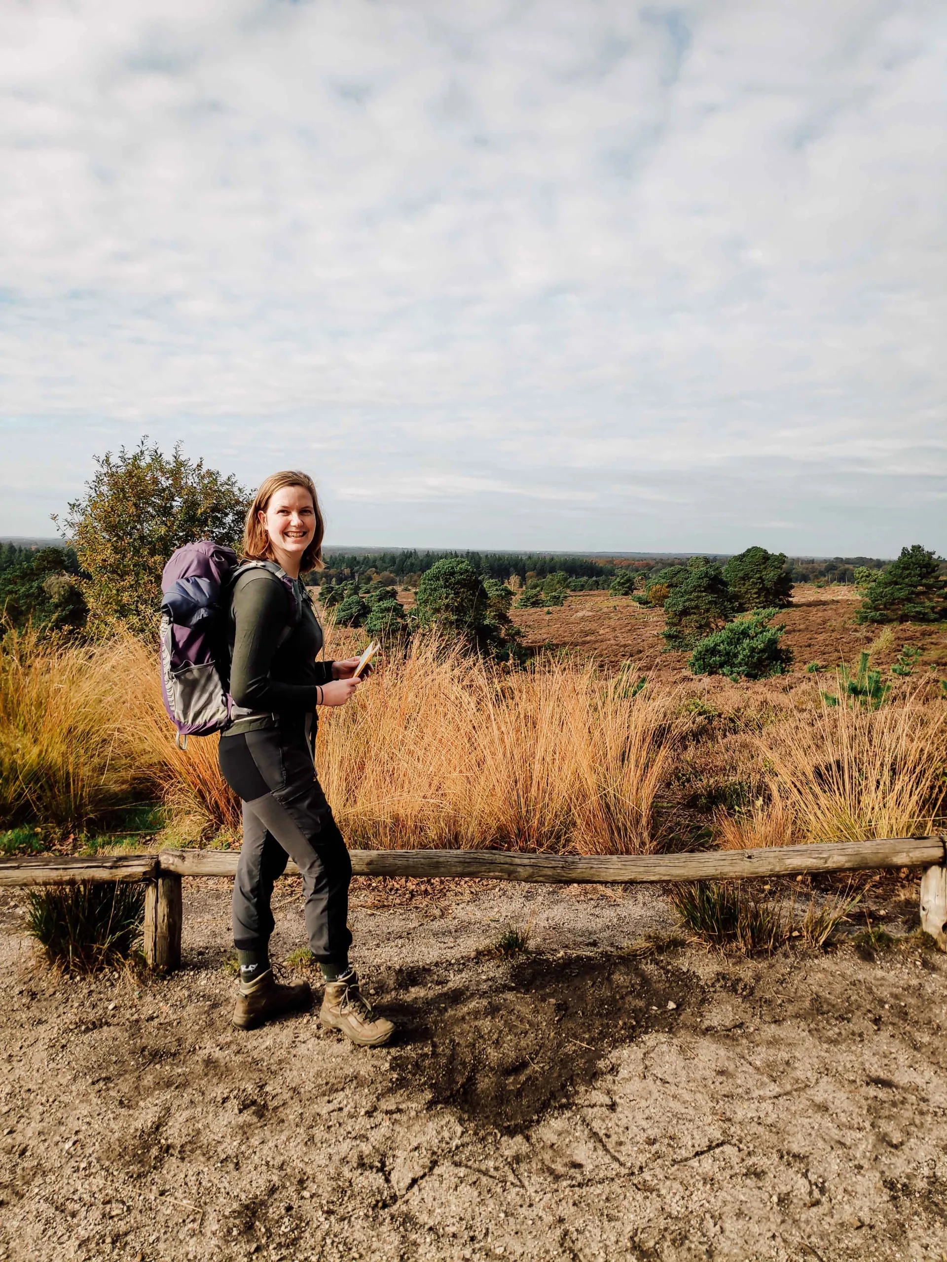 Wandelen in Salland - blije meid :)